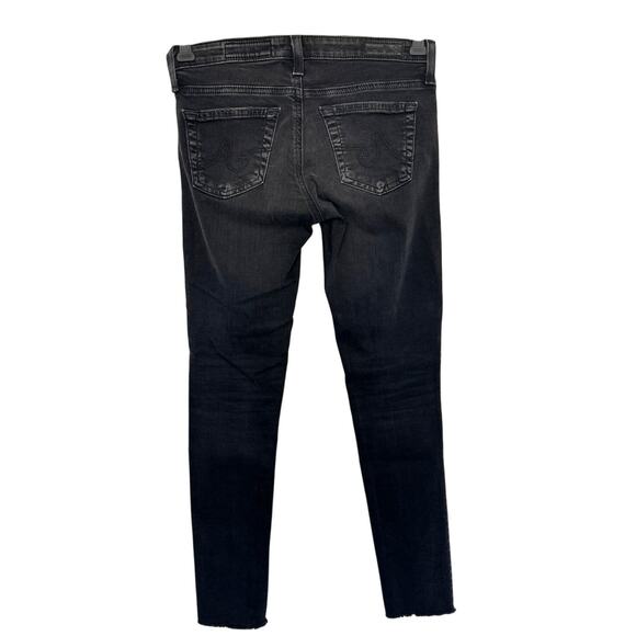 AG The Legging Ankle Super Skinny Ankle Jeans, Charcoal Black, Size 24 - Picture 3 of 6